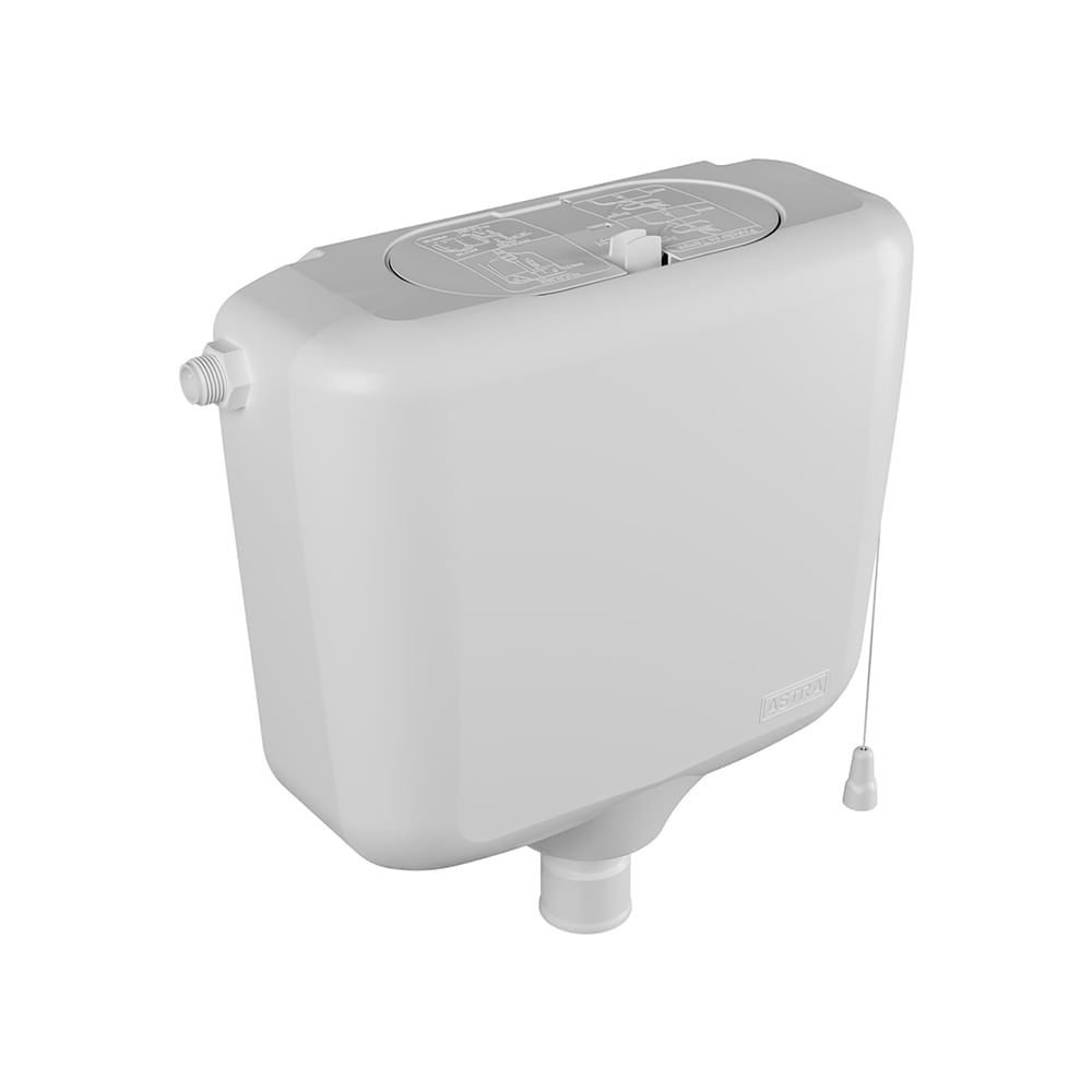 Caixa de Descarga Elevada Astra C17/S Controlada 6 / 9 Litros