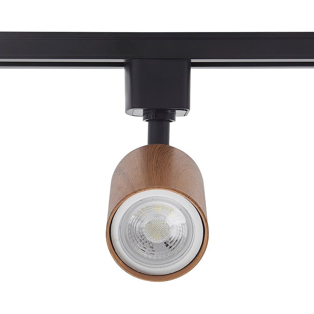 PASSIONSSPIELEの壁かけ Spot Direcionável para Trilho Eletrificado Nordecor Holzi MR16