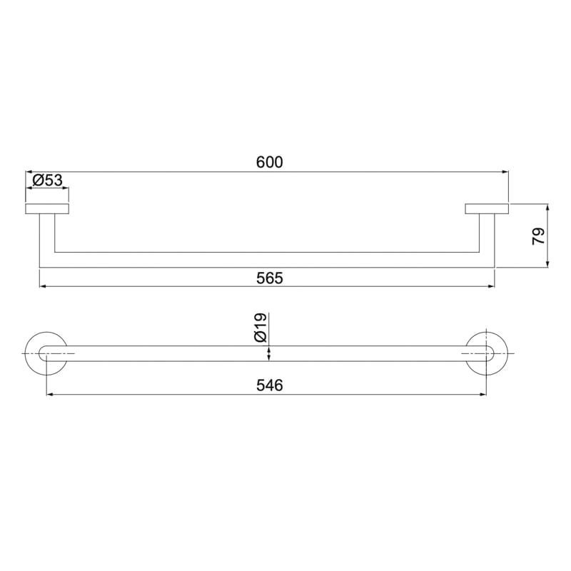 Toalheiro Barra Lorenzetti LorenLoft 2040 R82 Rose Gold
