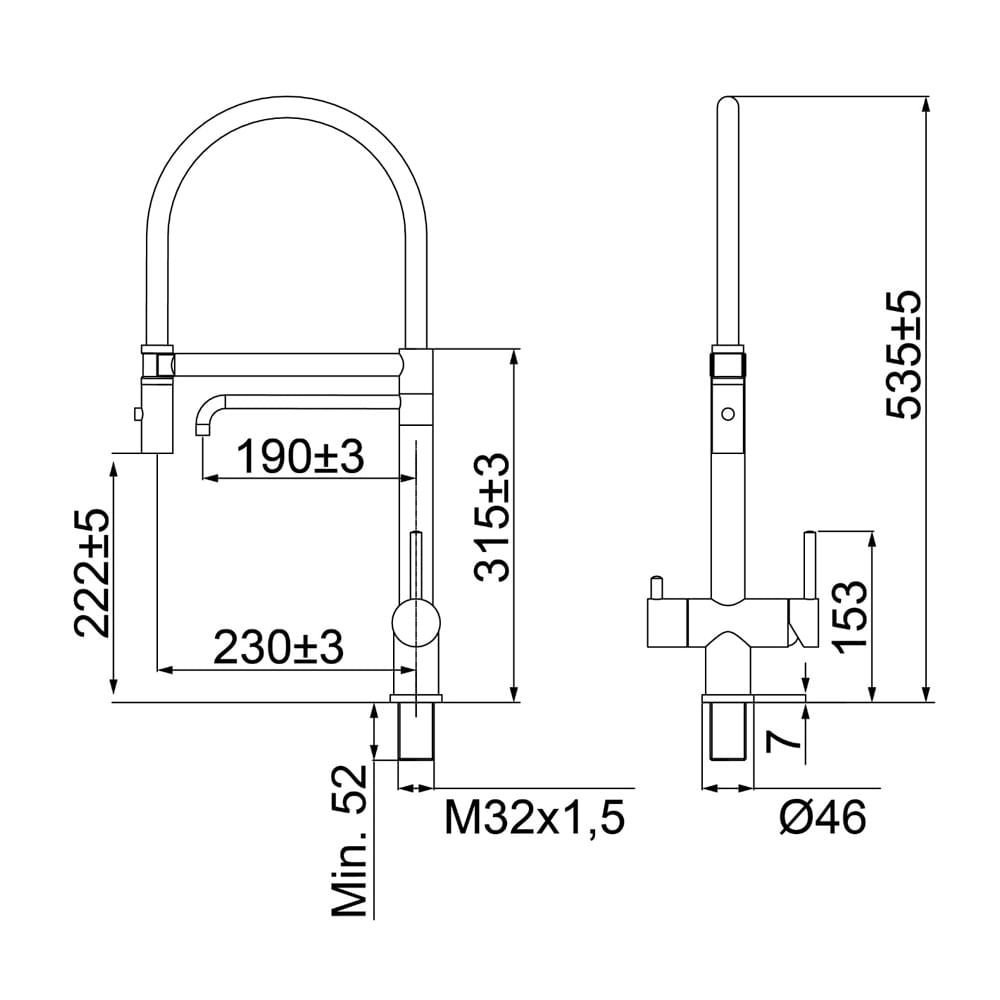 Torneira Misturador Monocomando Lorenzetti Loren Loft Gourmet 2262
