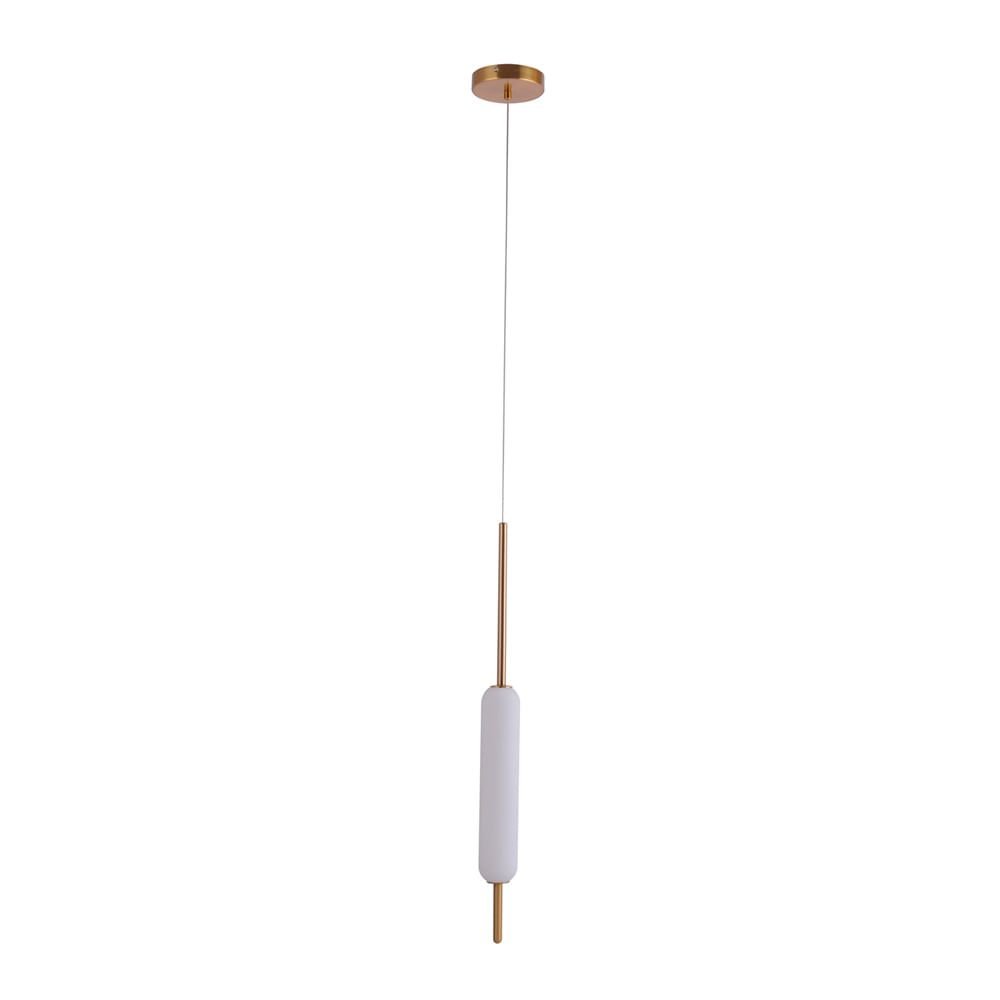 Lustre Pendente Nordecor Zefi Uno 2301 Dourado Led Bivolt