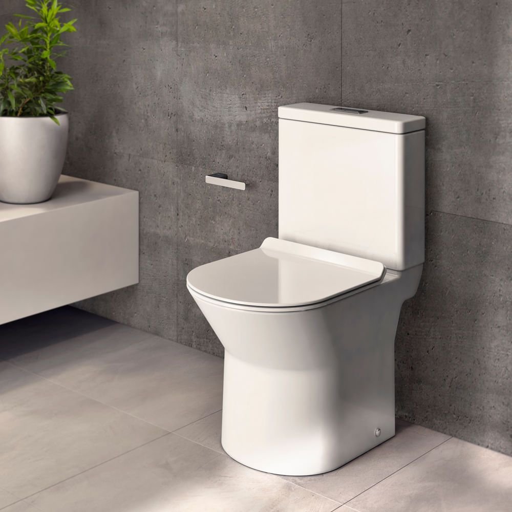 Vaso Sanitário com Caixa Acoplada Docol Lift 968766 Branco Esmaltado