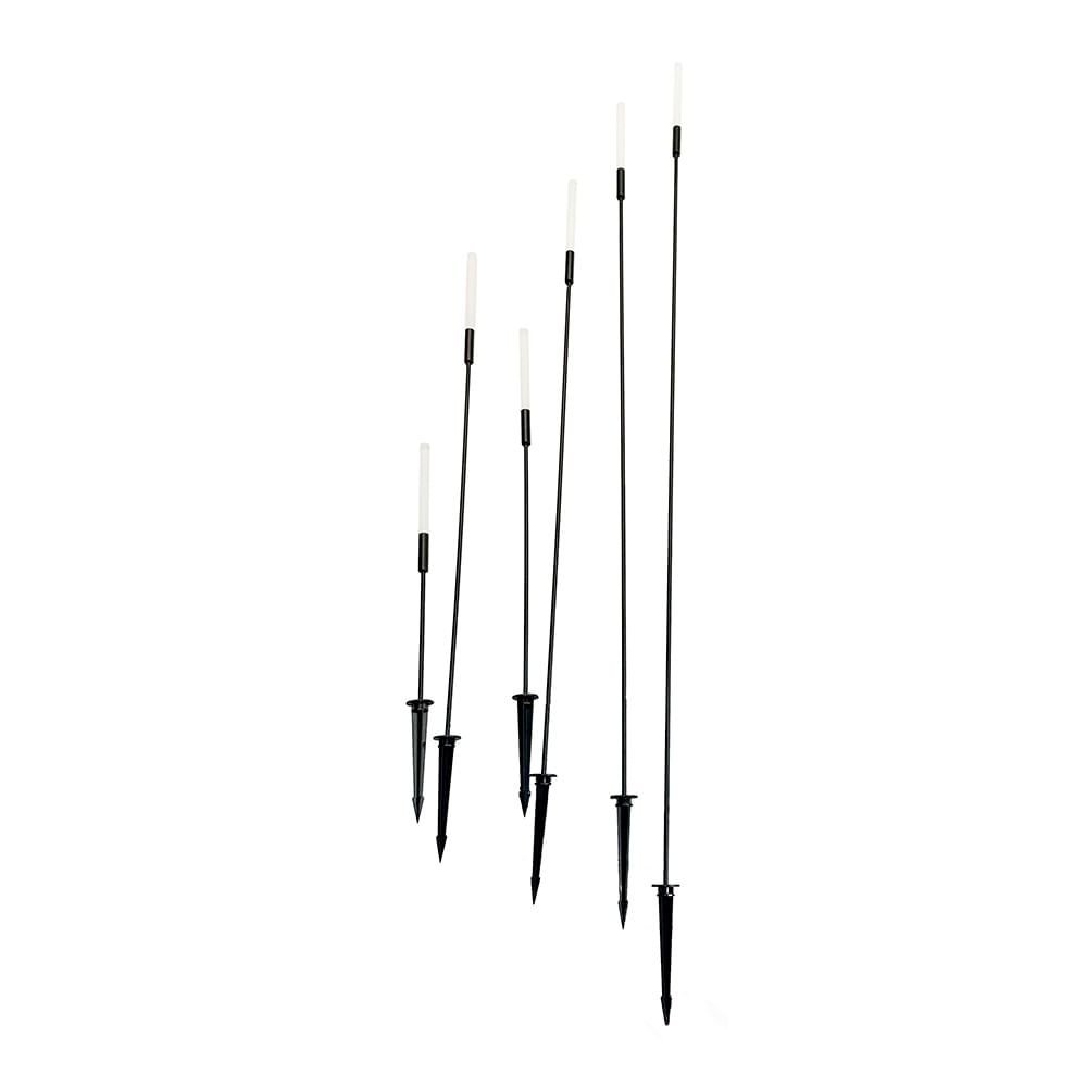 Luminária de Jardim Nordecor Spiz 6615 Led Bivolt Preto 3000K Luz