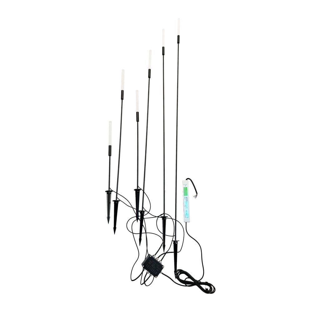 Luminária de Jardim Nordecor Spiz 6615 Led Bivolt Preto 3000K Luz