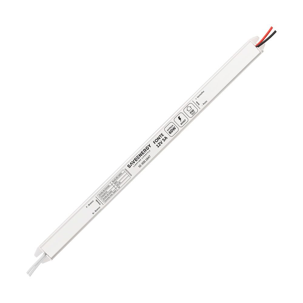 Perfil de Led de Embutir Save Energy LLS Flex II 2 Metros com LED
