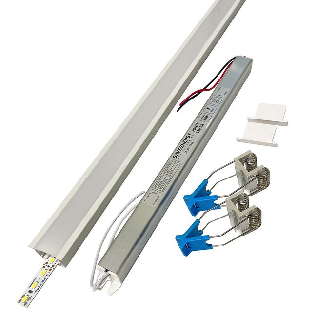 Perfil de Led de Embutir Completo Save Energy LLS Flex I 1 Metro