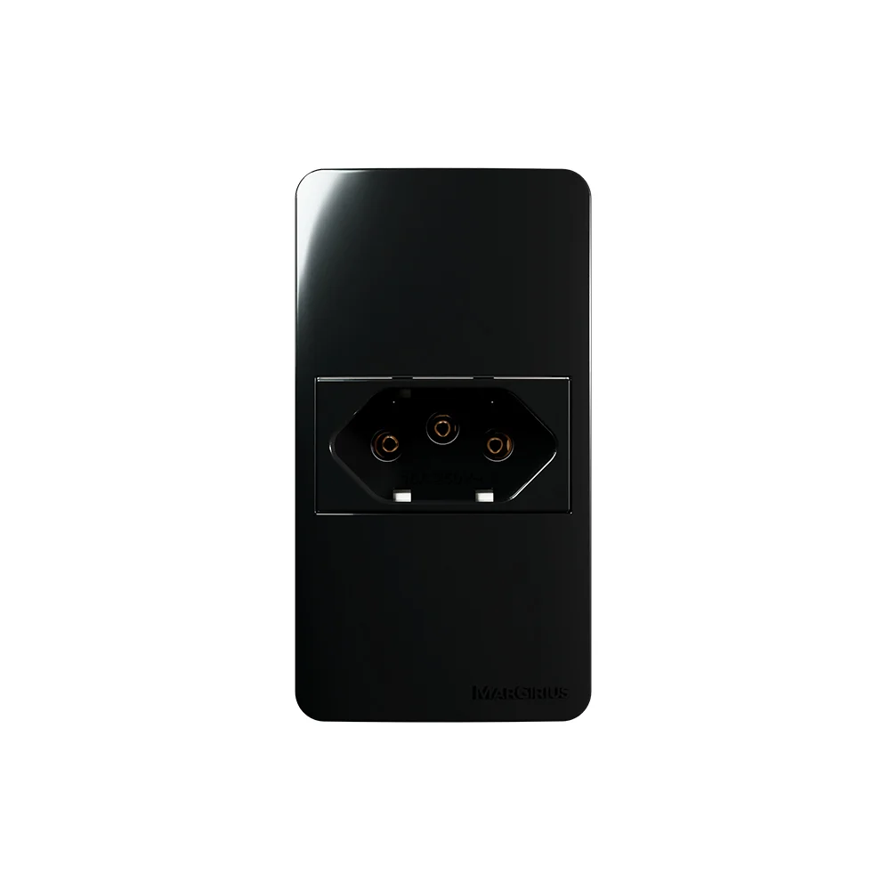 Absolut Connect 2 ブラック Placa para Condulete Caixa 3/4