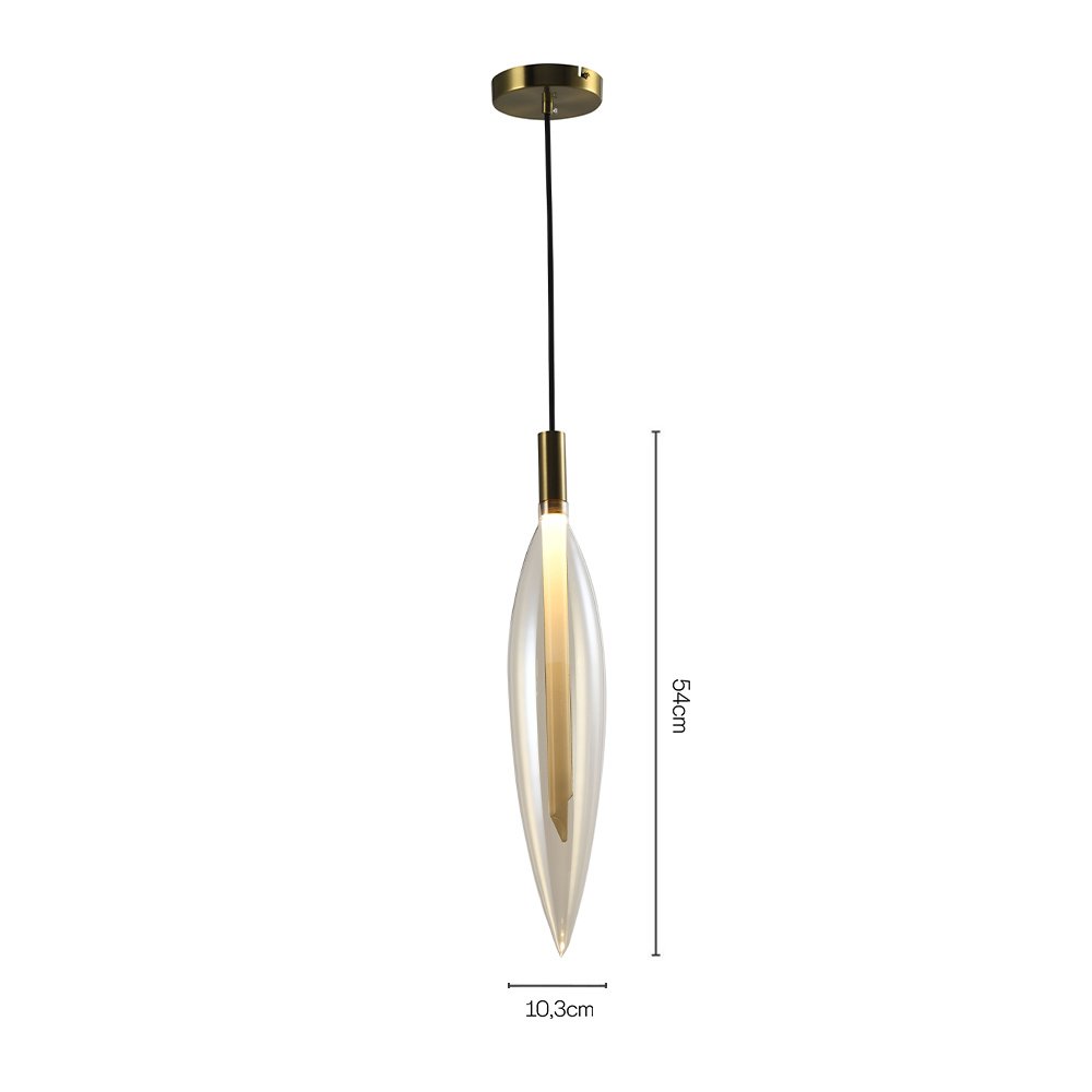 Lustre Pendente Skylight Pencil 4097 54cm Led Bivolt