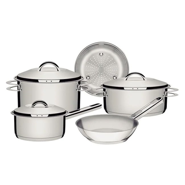 jogo de panelas fundo triplo tramontina solar 65510780 inox 1
